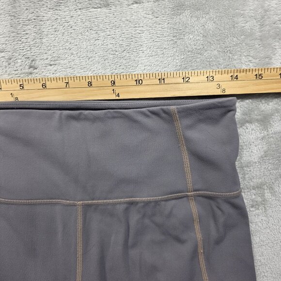 Athleta Leggings Womens Medium Gray High Rise Workout Yoga Pants Nylon Spandex - Picture 7 of 10